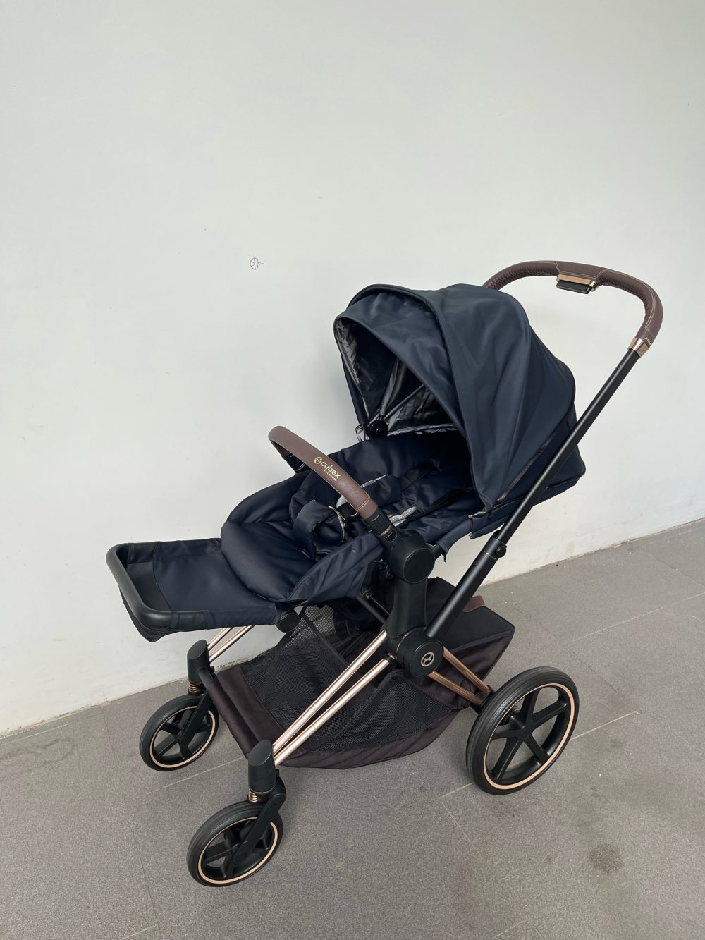 Xe đẩy Cybex Priam 3 khung rosegold (size: 0->4y, tối đa 22kg) kèm adapter - Ảnh 14