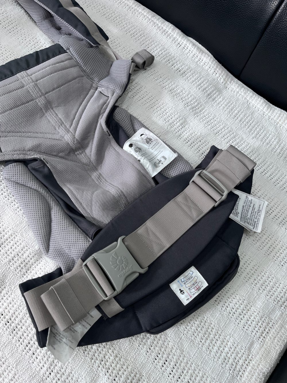 Địu Ergobaby Omni 360 Cool Air Mesh, Carbon Grey (size: 3kg2→20kg~ 0→48m) - Ảnh 10