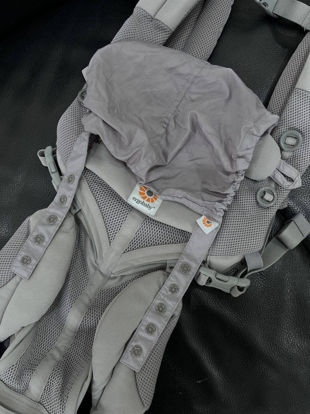 Địu Ergobaby Omni 360 Cool Air Mesh, Pearl Grey ( size:0->48m~ 3kg2->20kg) - Ảnh 13