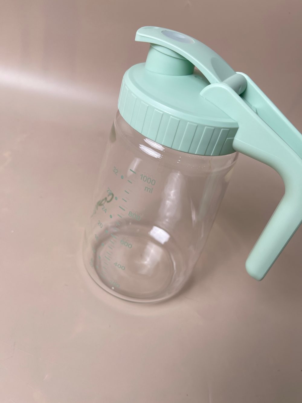 Bình trữ sữa thuỷ tinh Comi màu xanh 1L ( no box) - Ảnh 5