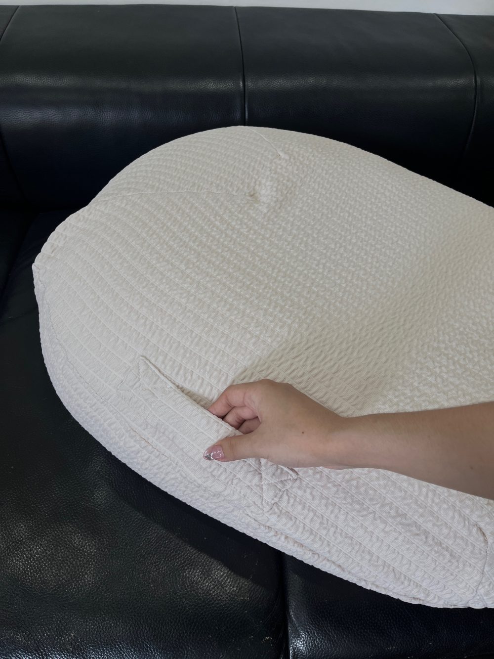 Gối chống trào ngược Emong màu be 80x65cm (size:0m+) cón túi đựng - Ảnh 13