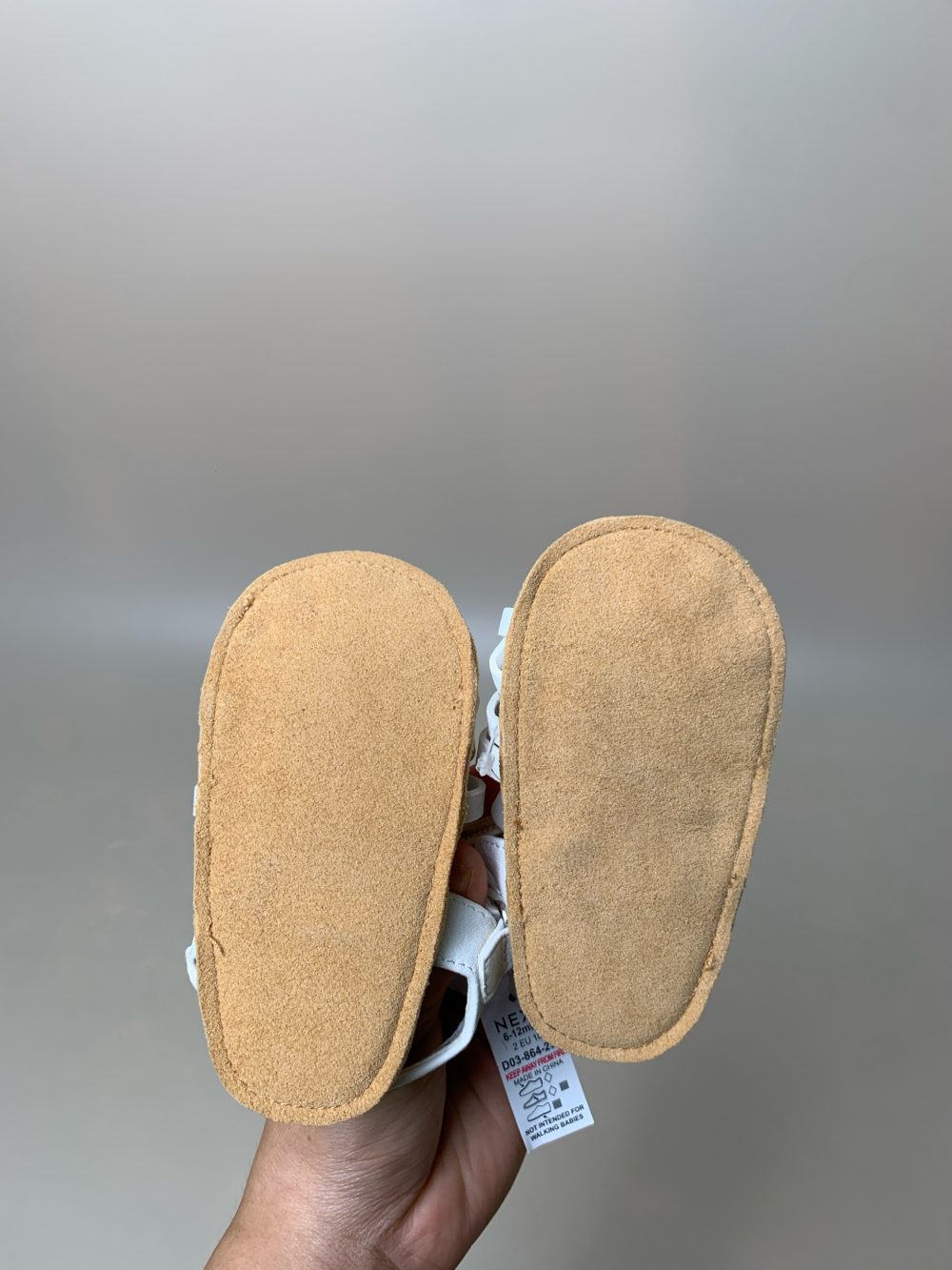 Sandal rọ tập đi Next baby màu trắng (Size: 6->12m) - Ảnh 4