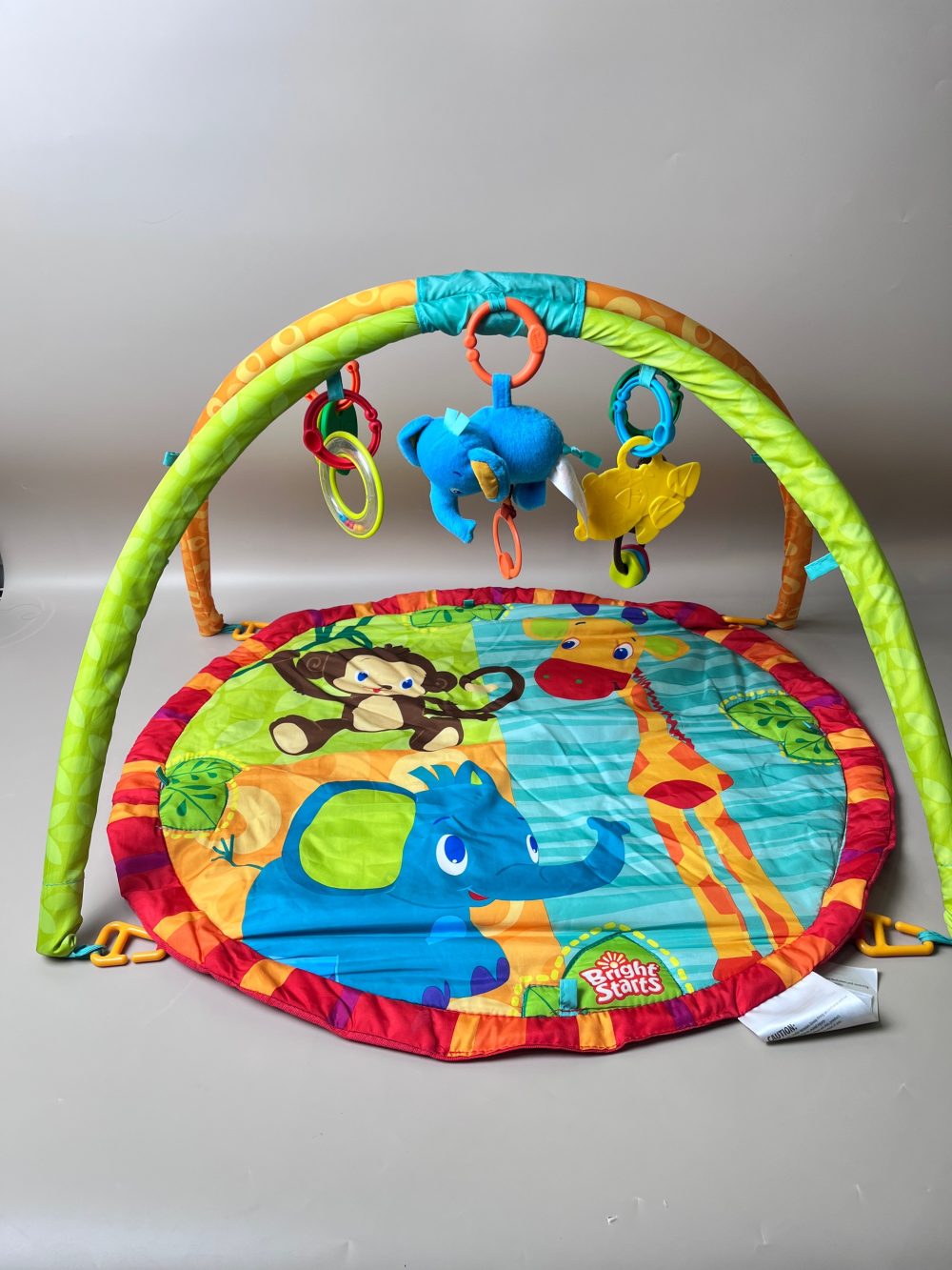 Thảm chơi treo đồ chơi Bright Starts Safari Tales và gối đỡ (full box) - Ảnh 8