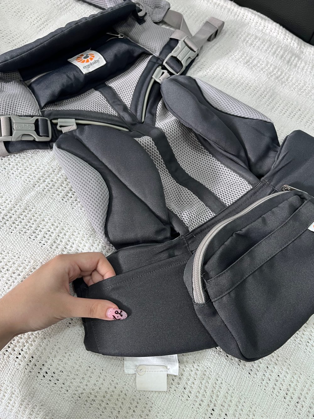 Địu Ergobaby Omni 360 Cool Air Mesh, Carbon Grey (size: 3kg2→20kg~ 0→48m) - Ảnh 14