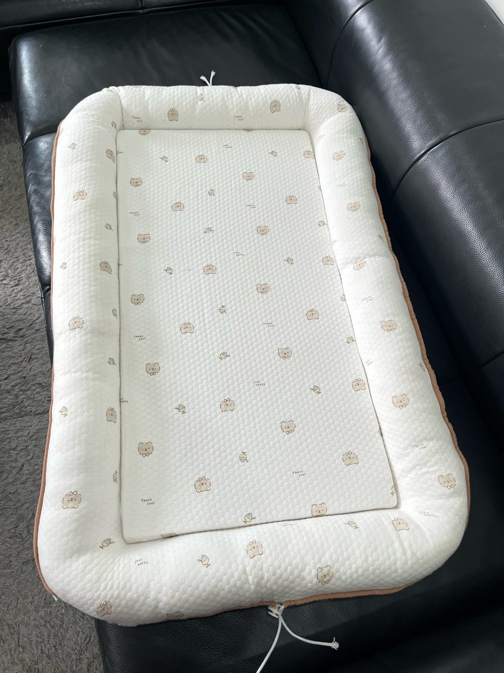 Đệm sơ dừa ngủ chung giường Bessla hoạ tiết gấu nâu ( 0m+) - Ảnh 4