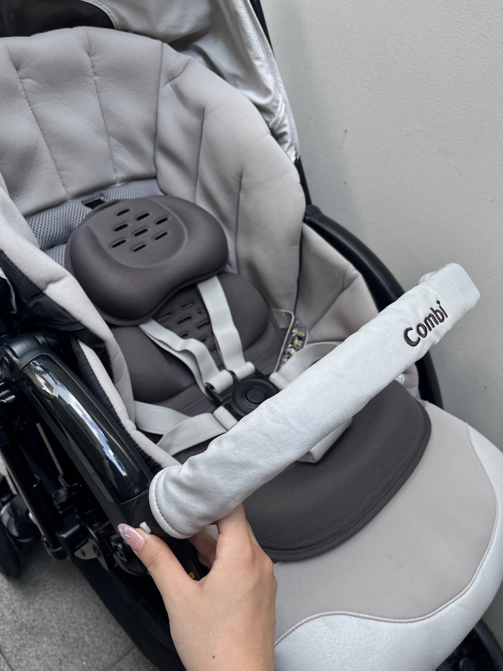 Xe đẩy Combi Crossgo 4 cas màu ghi (size 1→36m, tối đa 15kg) - Ảnh 14