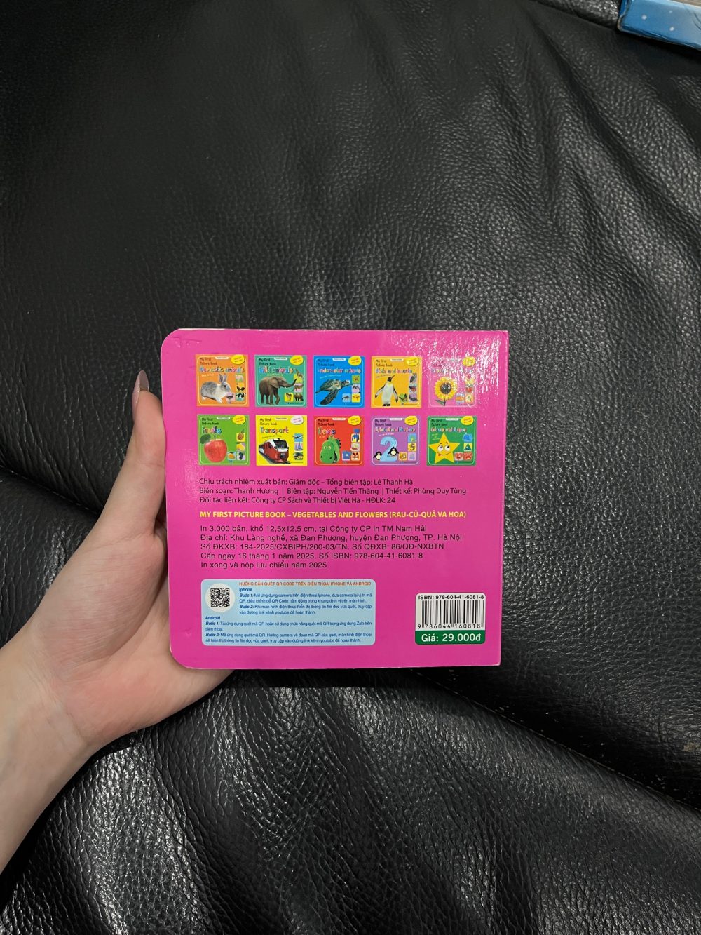 Set 2 cuốn sách That’s not my hamster và Baby’s very first touchy- feely bedtime book tặng kèm sách Vegetables and flowers - Ảnh 6