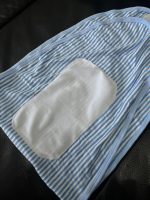 Set 2 bodysuit Pekkle màu xanh và URB màu be (size 3→6m) tặng kèm ủ quấn Mintuu màu xanh sọc trắng - Ảnh 3