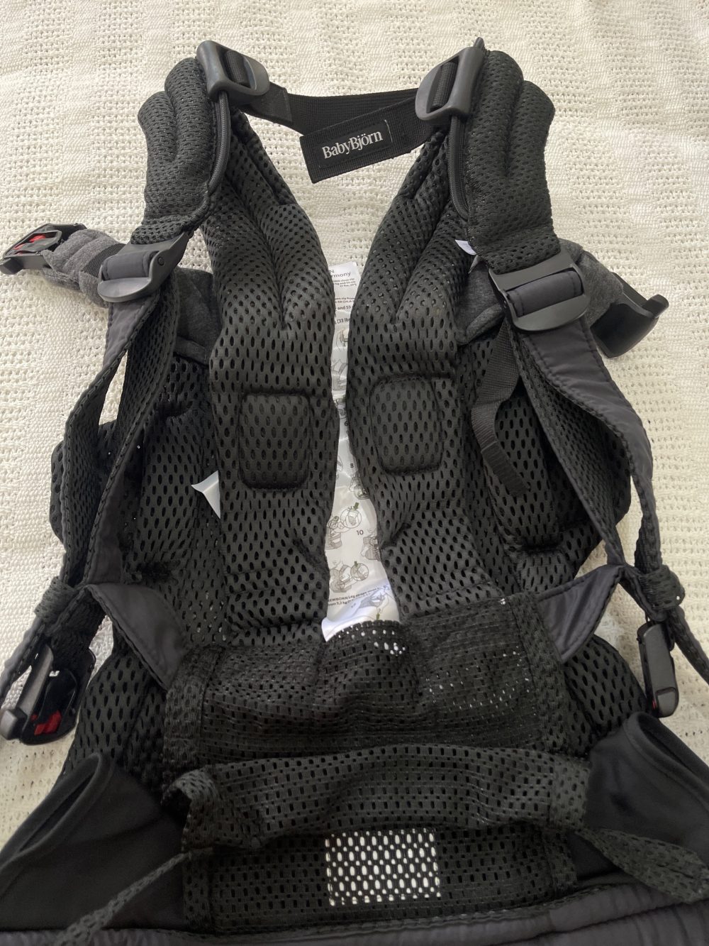 Địu Baby Bjorn Harmony - Màu Black (Full box, Size: 3,2->15kg ~ 0->3y) - Ảnh 23