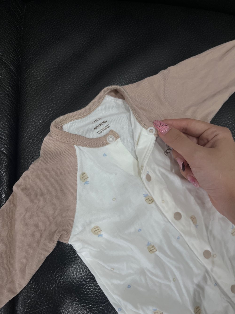 Set 3 bộ Nous màu nâu/be size newborn (kèm 2 mũ và 1 đồ chơi) - Ảnh 32
