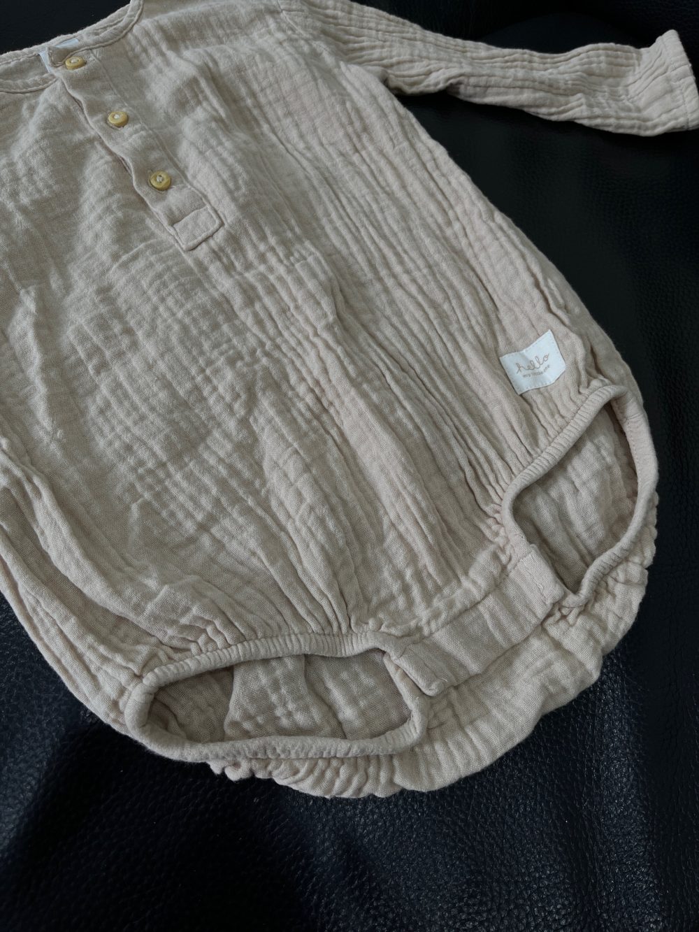 Set 4 bodysuit H&M màu xanh/be (size 2→9m) - Ảnh 19