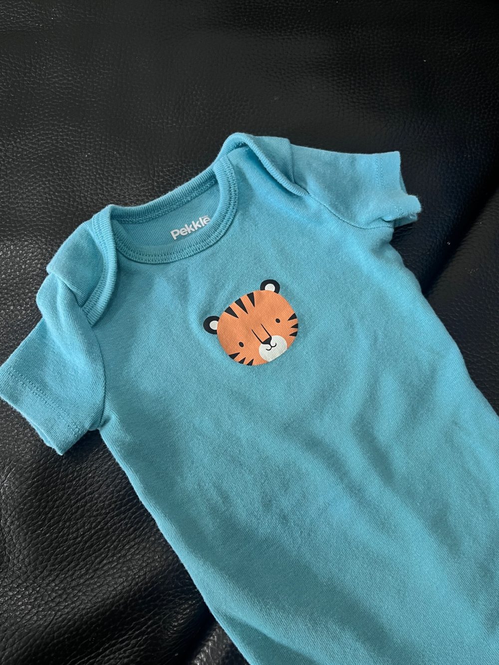 Set 2 bodysuit Pekkle màu xanh và URB màu be (size 3→6m) tặng kèm ủ quấn Mintuu màu xanh sọc trắng - Ảnh 13