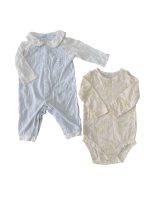 Set 2 bộ body Carter's, Nous màu vàng, màu xanh (size: 3-6m)