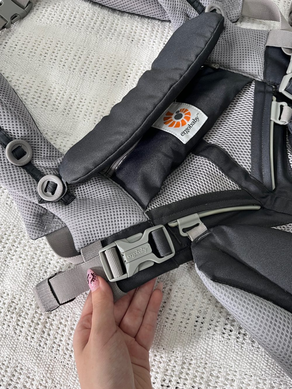 Địu Ergobaby Omni 360 Cool Air Mesh, Carbon Grey (size: 3kg2→20kg~ 0→48m) - Ảnh 22