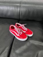 Giày Vans Kids Old Skool hoạ tiết trái tim màu đỏ (size 31.5~19cm) - Ảnh 5