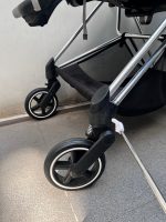 Xe đẩy Cybex mios 3 màu xám khung bạc ( size: 0->4y, tối đa 22kg) kèm adapter và áo mưa cybex - Ảnh 8