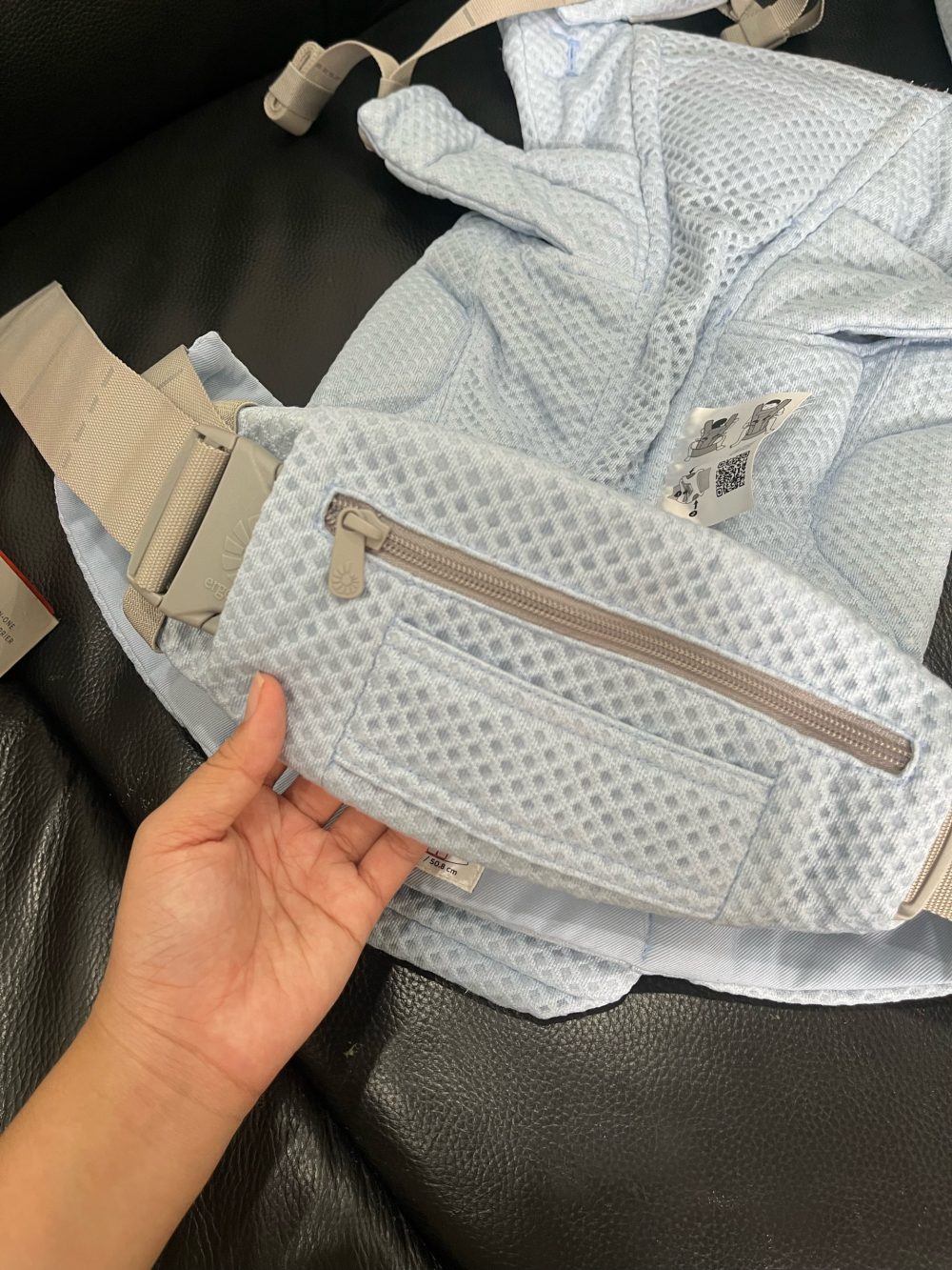 Địu cho bé Ergobaby Omni Deluxe Mesh, Serene Blue( size:0->48m~3kg2->20kg4) full box - Ảnh 5