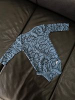 Set 3 bodysuit Gerber màu xanh họa tiết khủng long (size 3→6m) - Ảnh 3