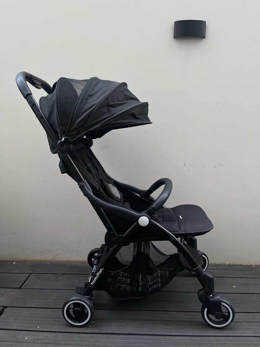 Xe đầy Hamilton X1 Plus màu đen (size: 0→4y, tôi đa 20kg) còn túi đựng - Ảnh 8