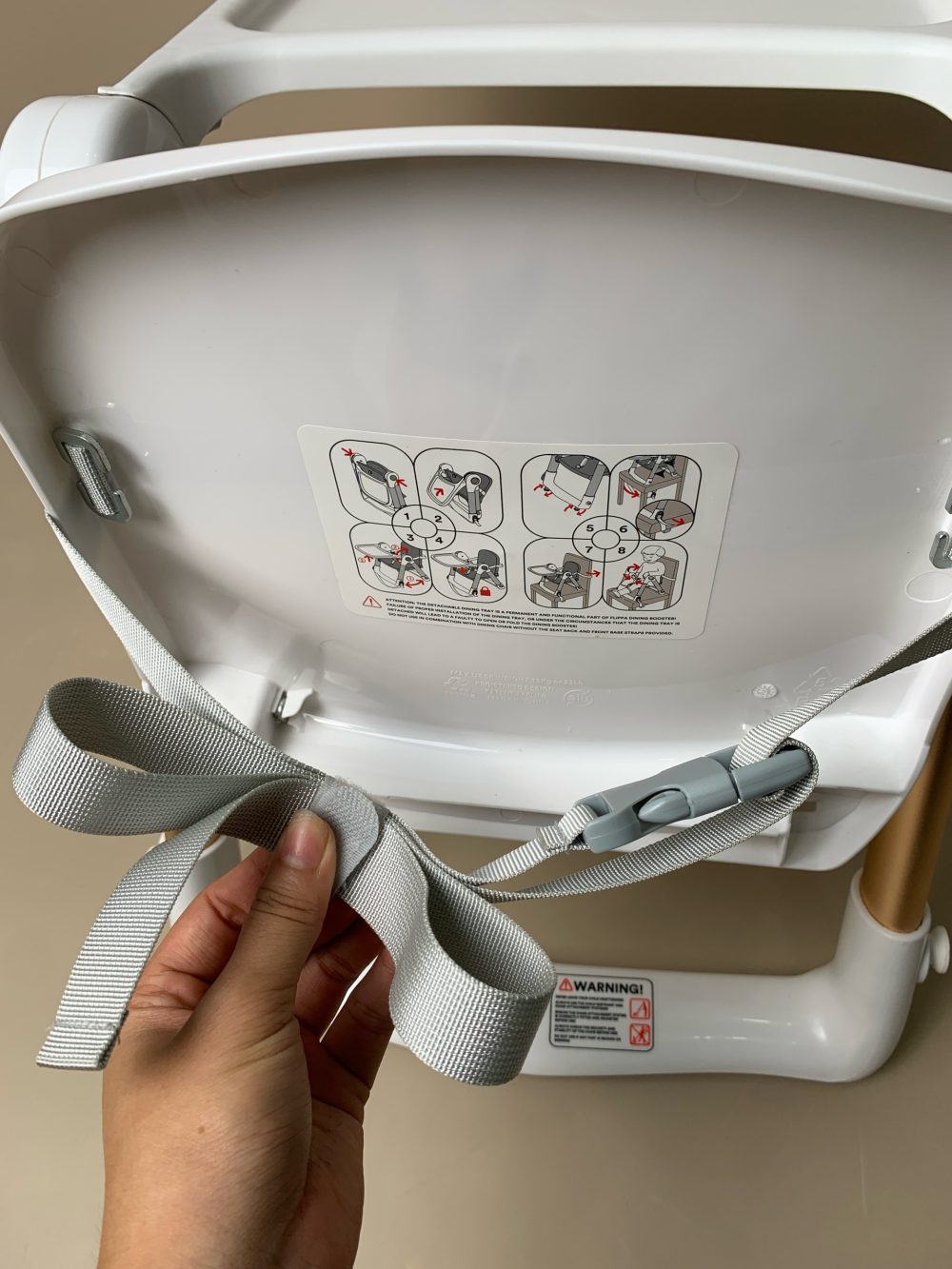 Ghế ăn dặm Appramo Flippa tặng kèm túi nhai silicone Mama's Choice ( fullbox,6m-26m~15kg) - Ảnh 27