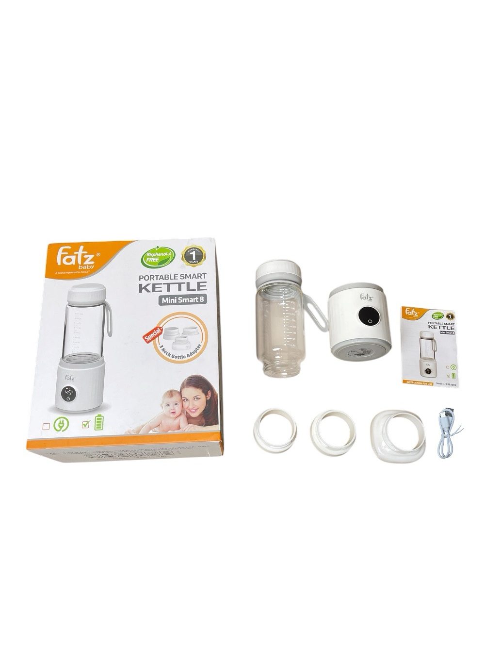 Bình hâm nước pha sữa di động Fatz Mini Smart 8 (full box)