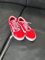 Giày Vans Kids Old Skool hoạ tiết trái tim màu đỏ (size 31.5~19cm) - Ảnh 3
