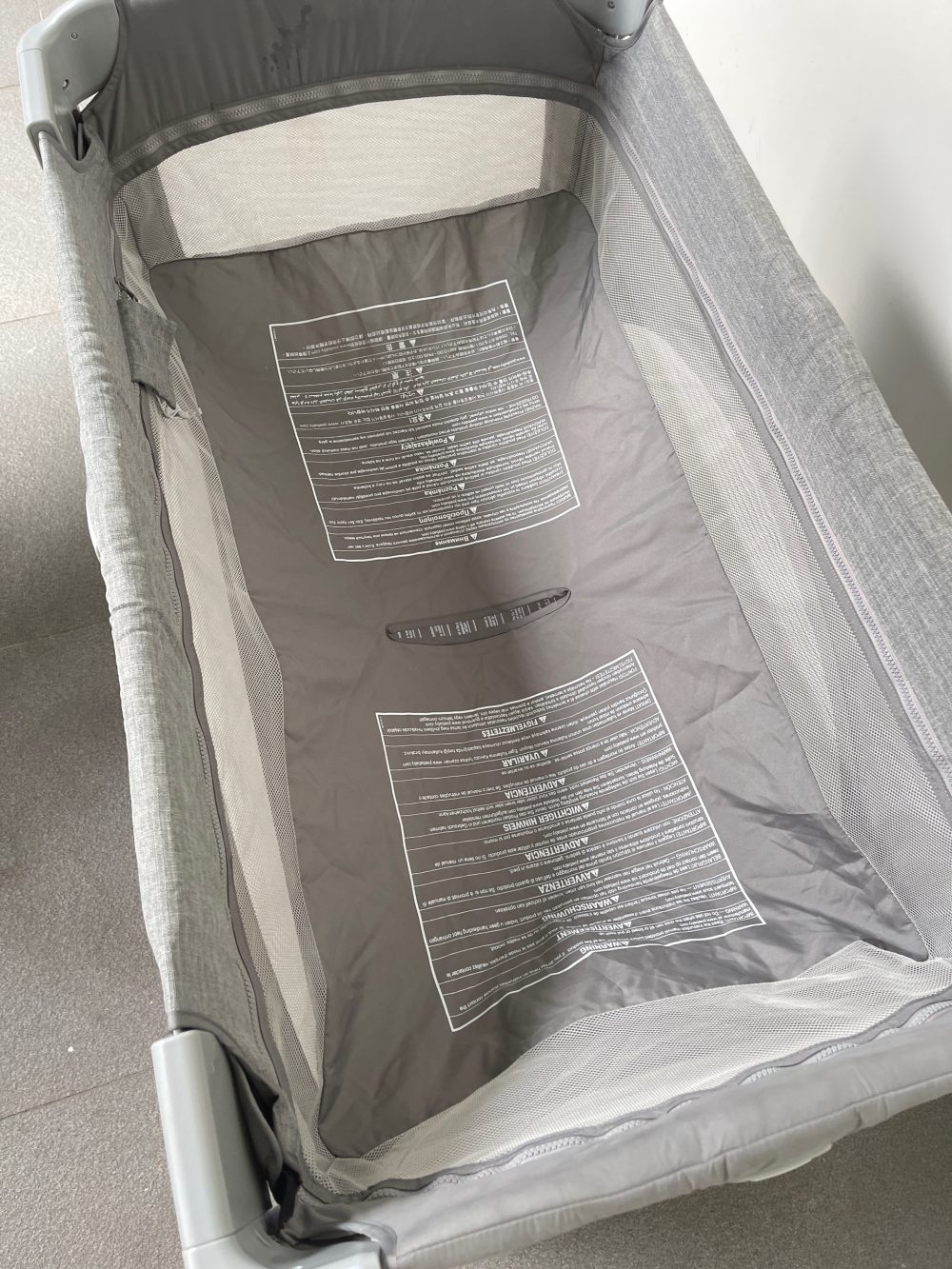 Cũi gấp gọn Joie Kubbie Sleep Foggy Gray ( còn túi đựng) - Ảnh 14