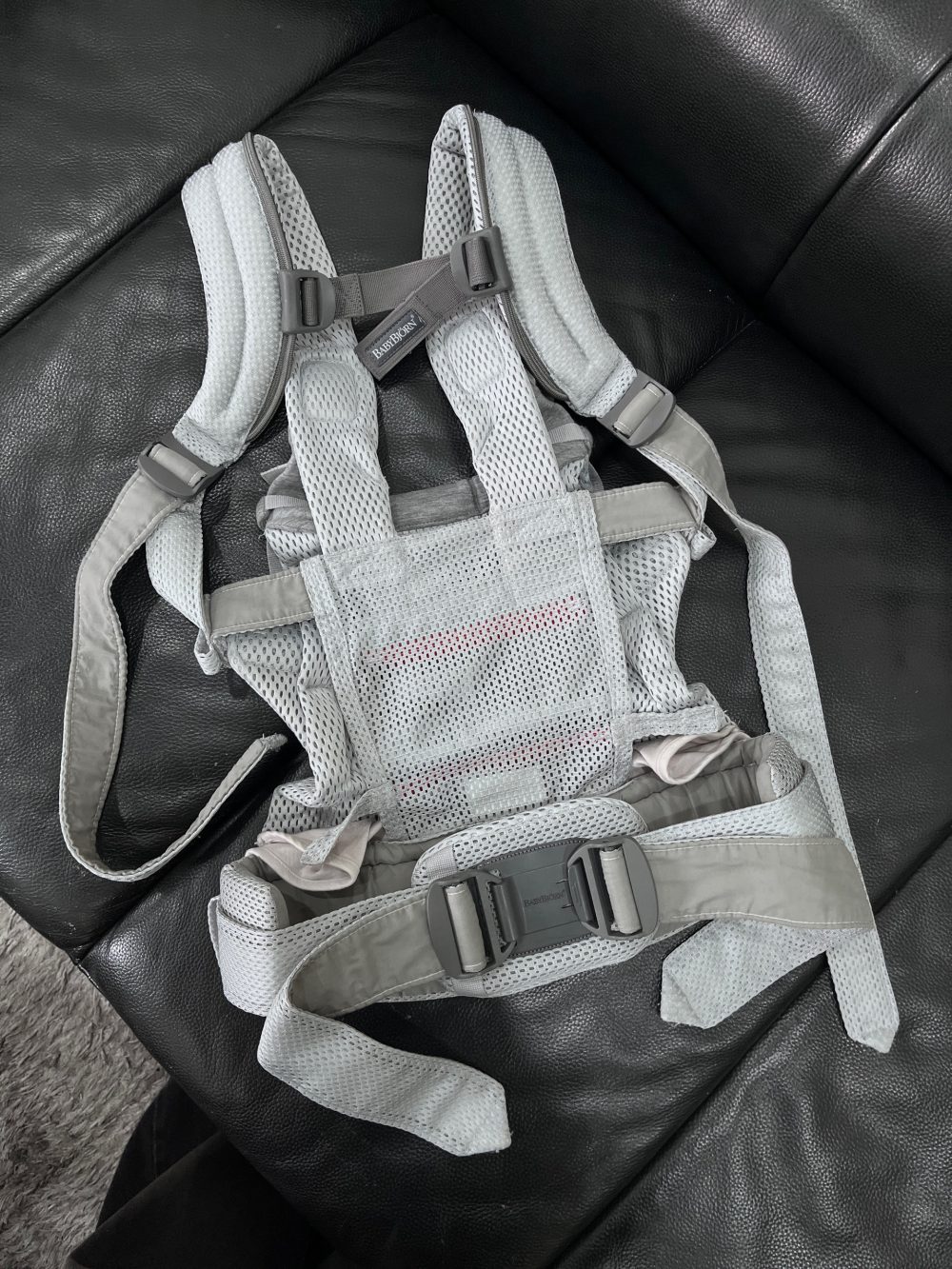 Địu BabyBjorn màu xám ( size: 0->3y ~ 3kg2->15kg) - Ảnh 5