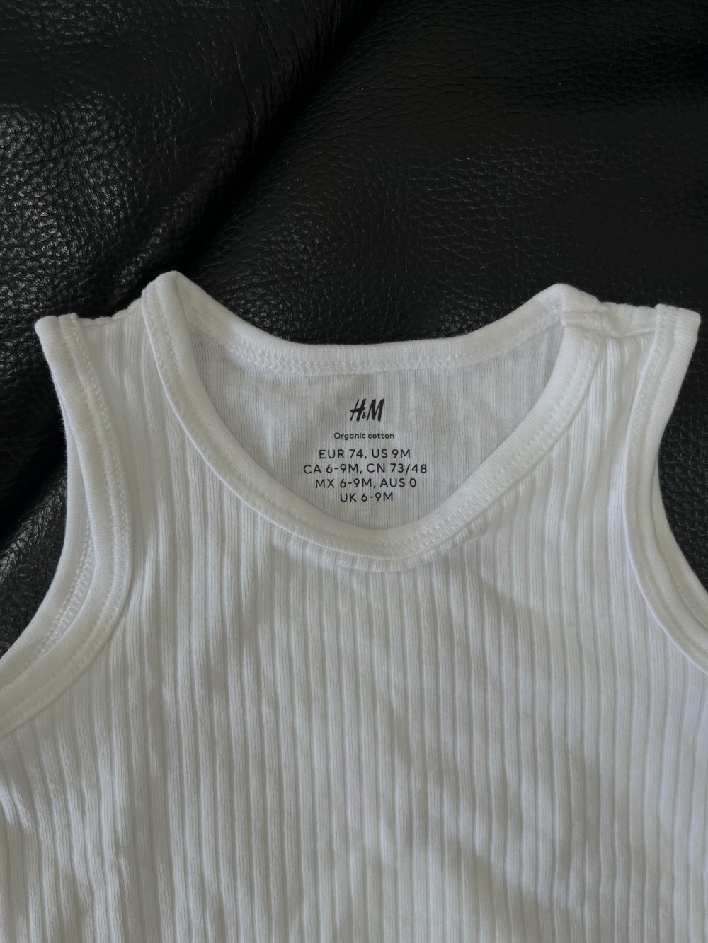 Set 2 bodysuit H&M màu trắng/nâu (size 6→9m) - Ảnh 10