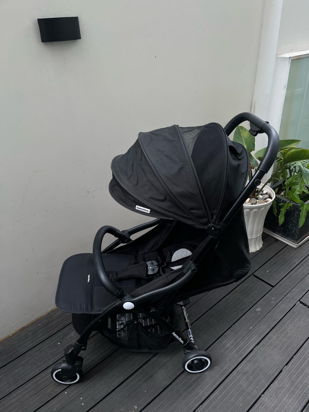 Xe đầy Hamilton X1 Plus màu đen (size: 0→4y, tôi đa 20kg) còn túi đựng - Ảnh 17