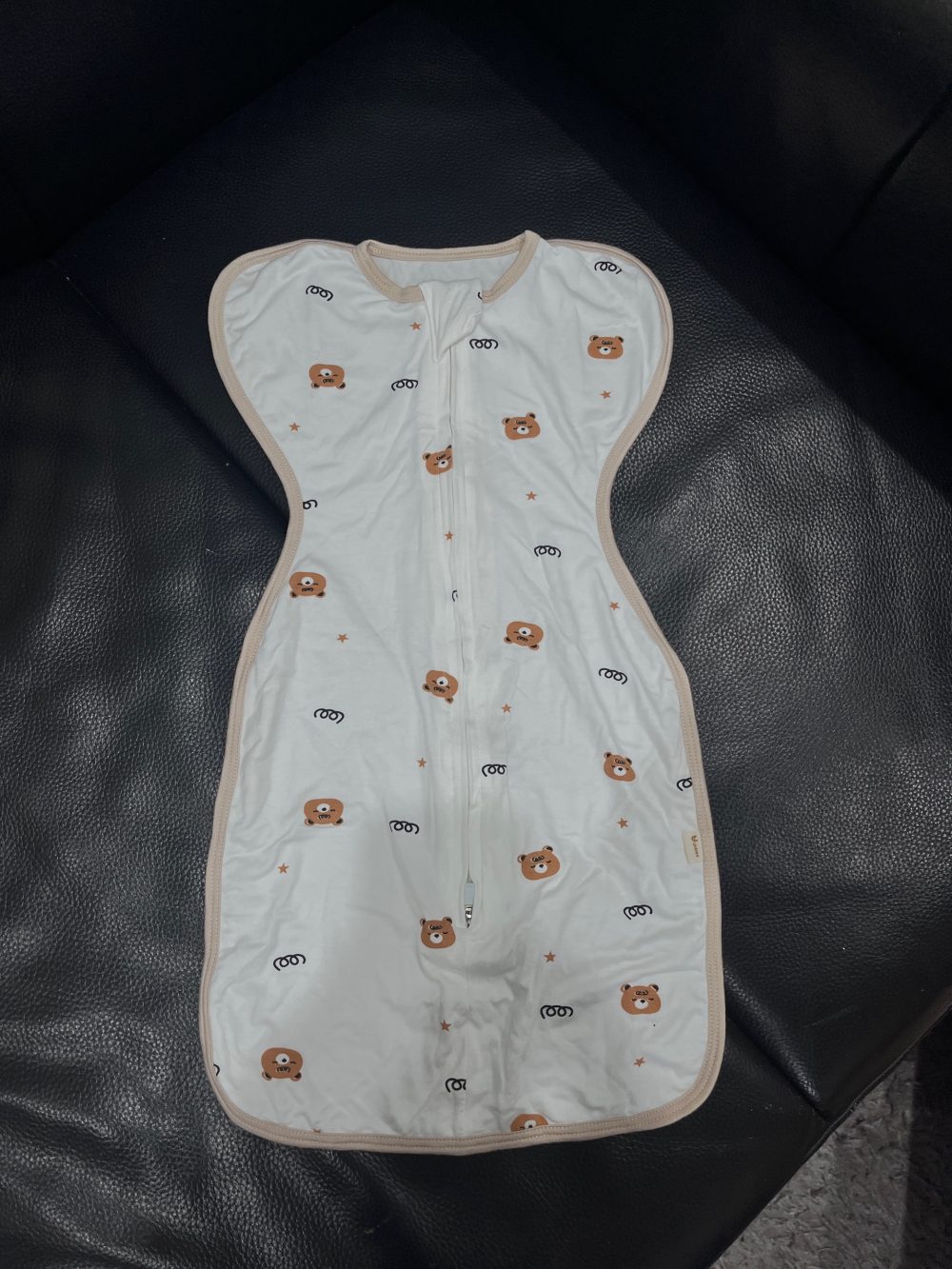 Set 3 nhộng kén ngủ Unbee, 2 màu trắng họa tiết hoạt hình (size 0→3m) & 1 màu xanh (size 0→6m) - Ảnh 2