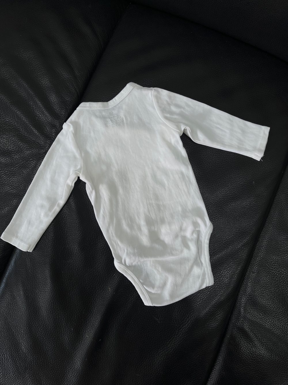 Set bodysuit len Mothercare kèm 2 bodysuit H&M màu trắng/sọc xanh (size 0→4m) - Ảnh 10