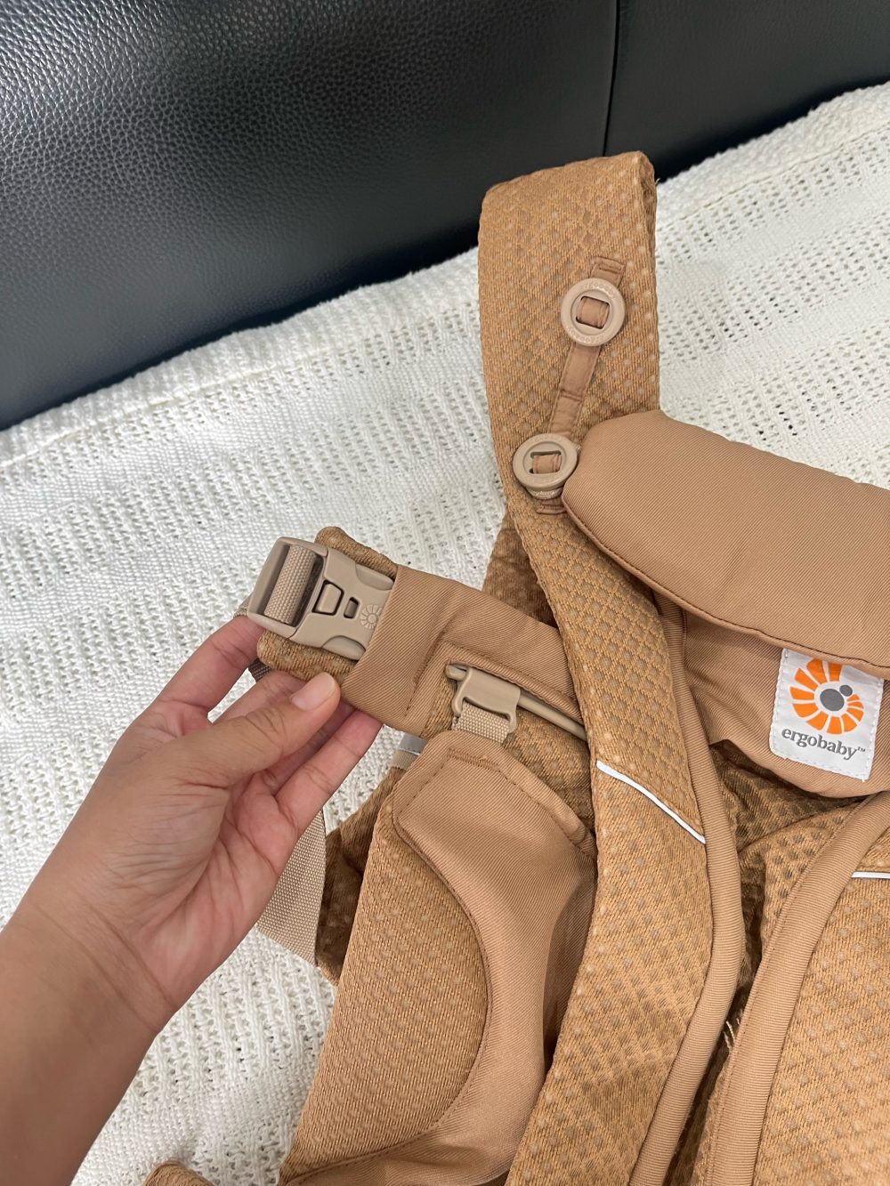 Địu Ergobaby Omni Breeze màu Camel Brown ( size:0->48m ~ 3kg2->20kg) - Ảnh 5