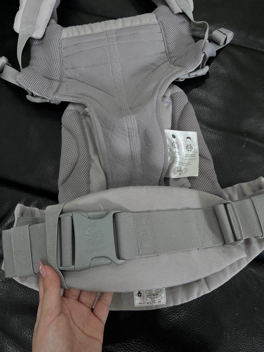 Địu Ergobaby Omni 360 Cool Air Mesh, Pearl Grey ( size:0->48m~ 3kg2->20kg) - Ảnh 4