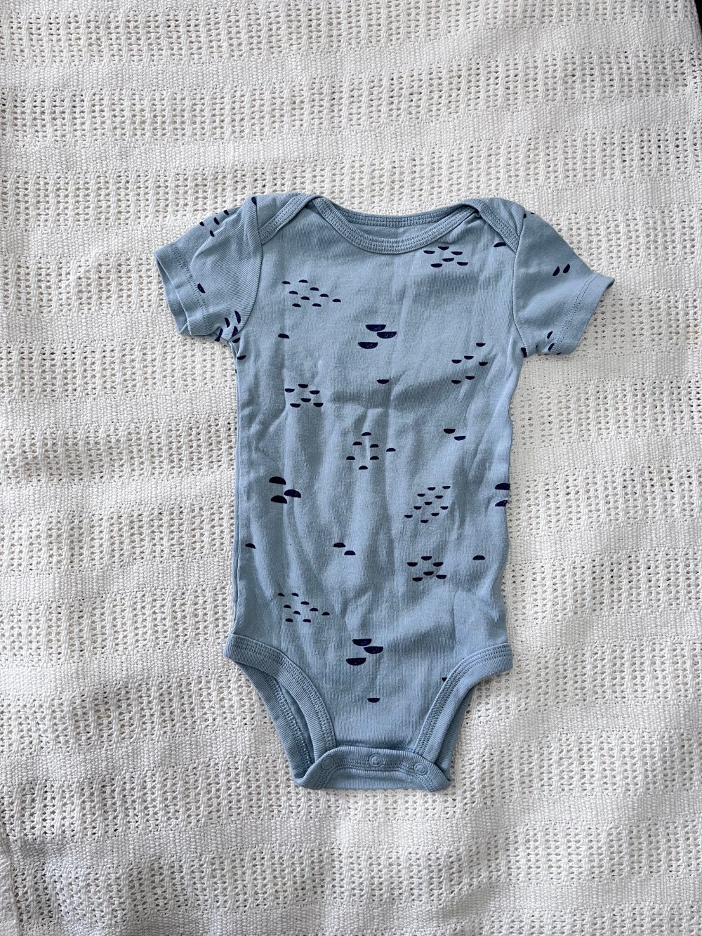 Set 2 bộ bodysuit Mothercare màu xanh kèm bodysuit Carter’s màu xanh (size 6 →9m) - Ảnh 10