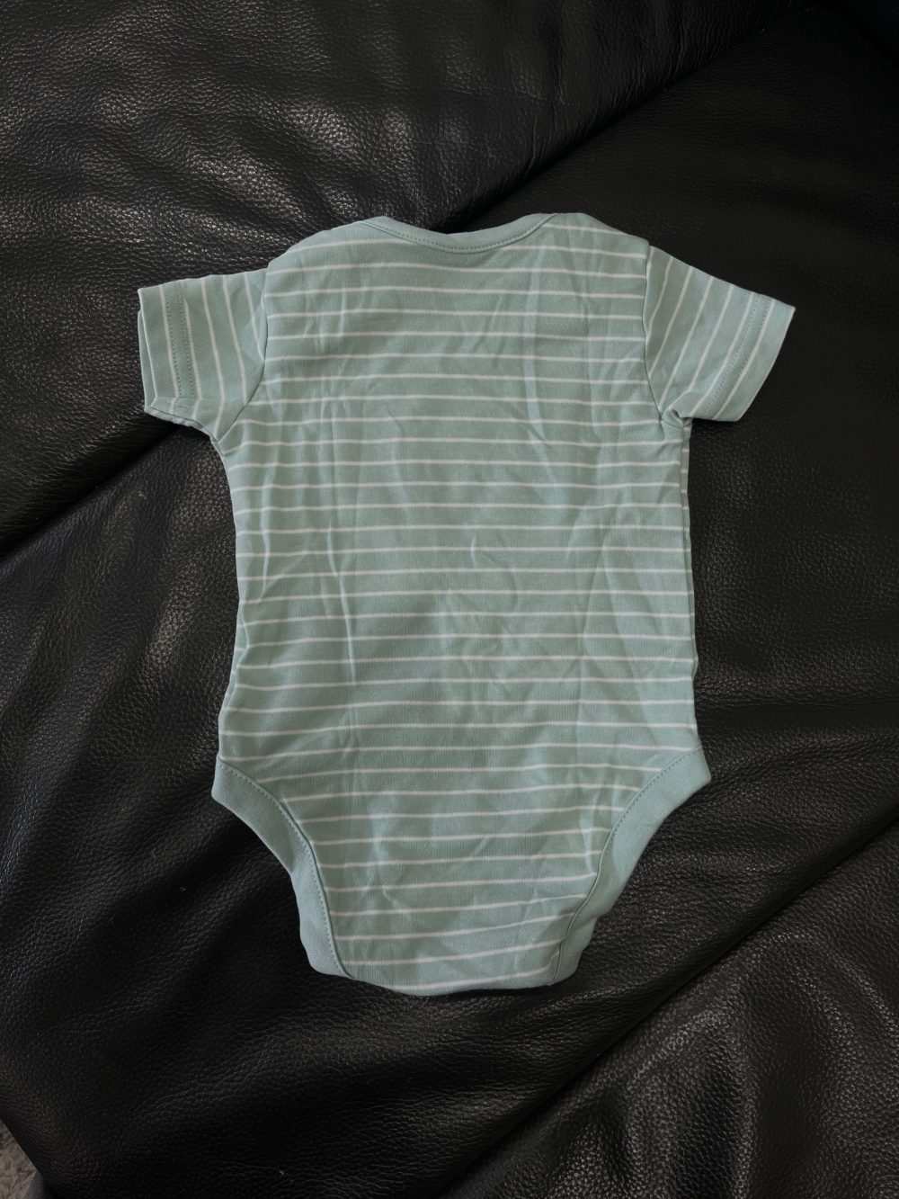 Set 2 bodysuit ngắn tay Mothercare màu sọc xanh dương/xanh lá (size 3→6m) - Ảnh 8