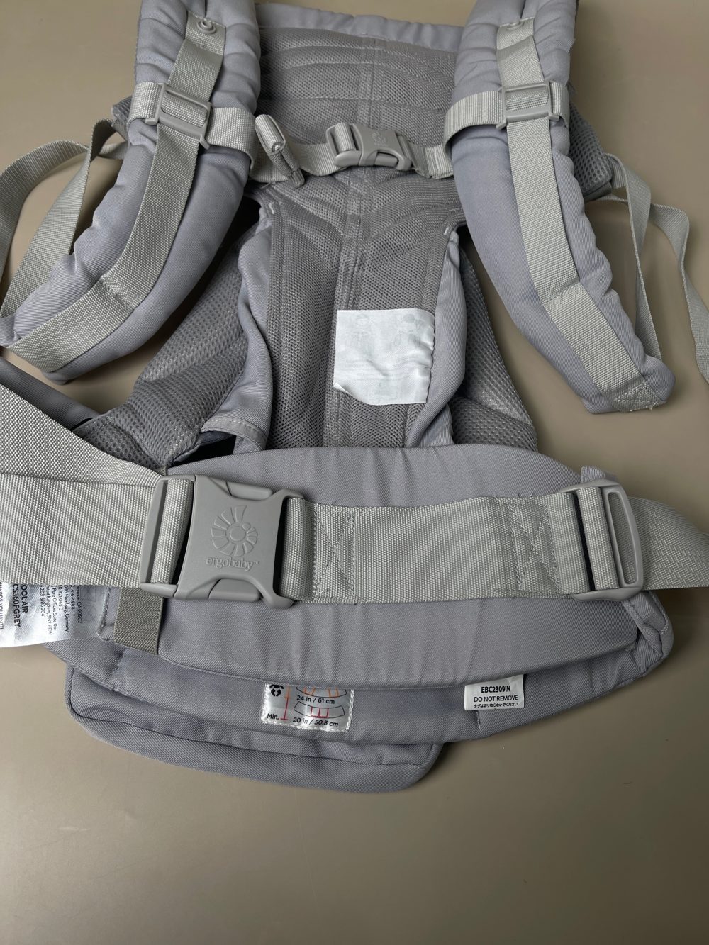 Địu cho bé Ergobaby Omni 360 Cool Air Mesh Pearl Grey (size: 3kg2->20kg ~ 0->48m, full box) - Ảnh 19