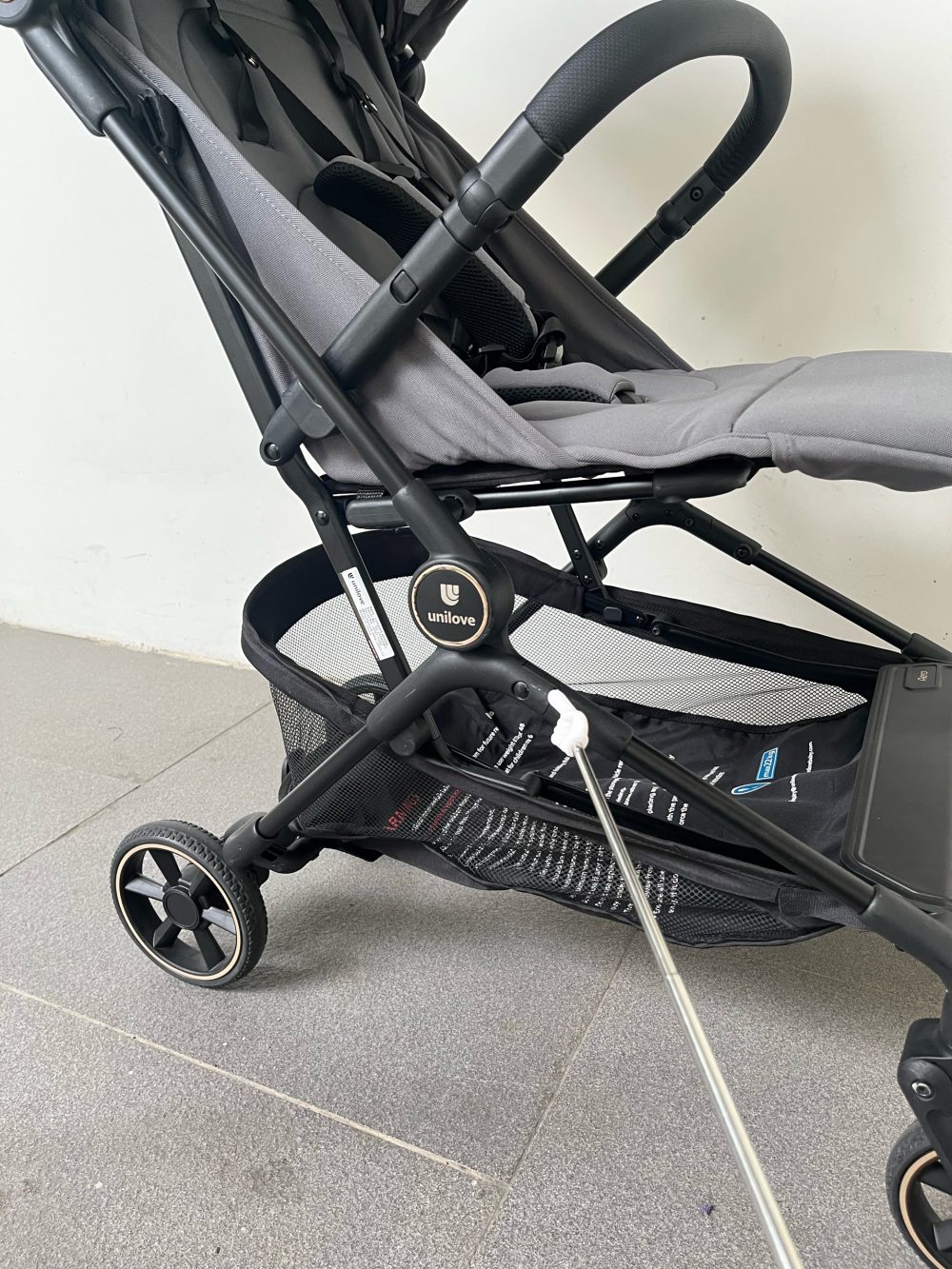 Xe đẩy Unilove Aero khung nhôm màu Stone grey ( size: 0->4y, tối đa 22kg) - Ảnh 9