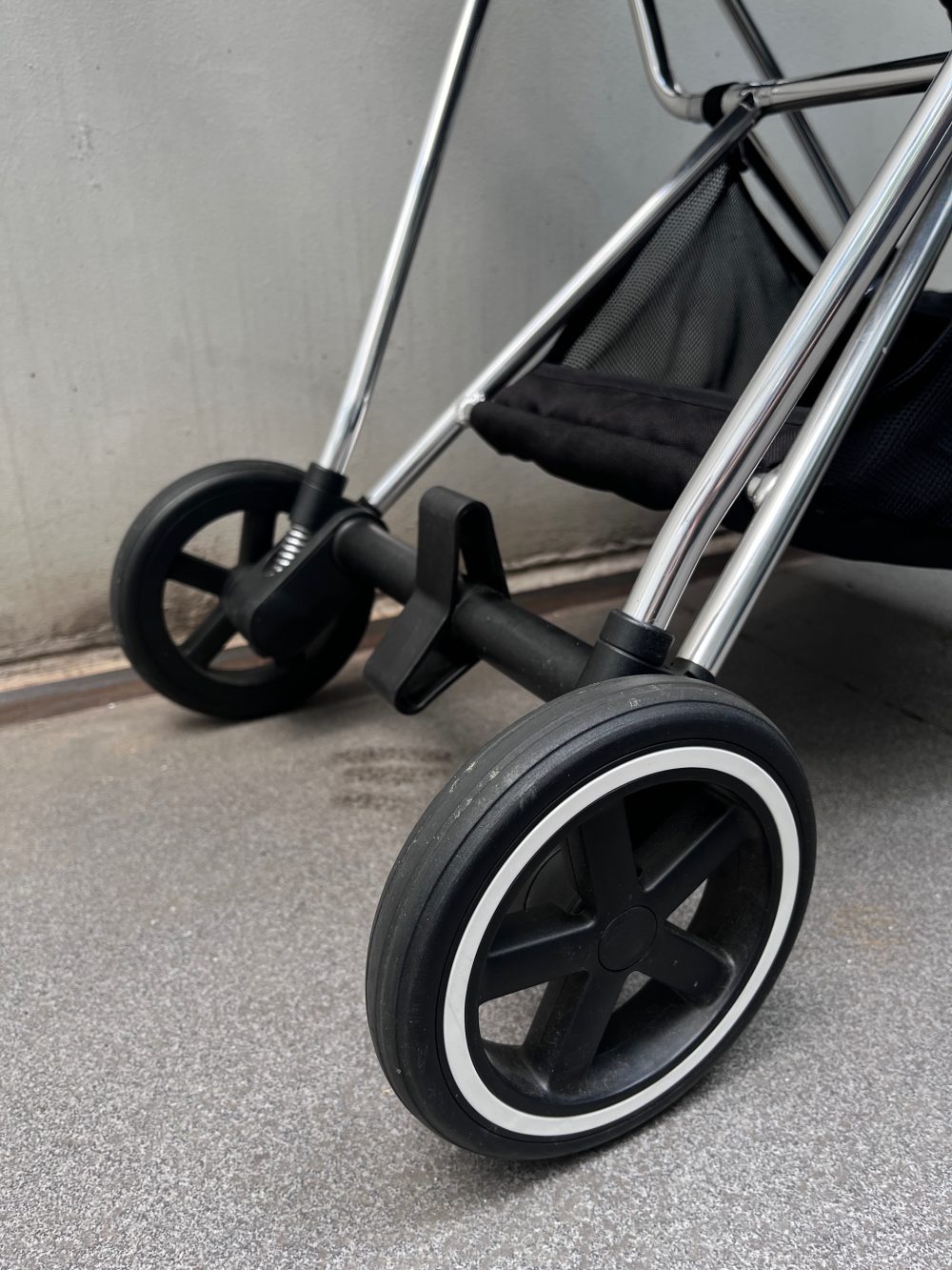 Xe đẩy Cybex mios 3 màu xám khung bạc ( size: 0->4y, tối đa 22kg) kèm adapter và áo mưa cybex - Ảnh 27