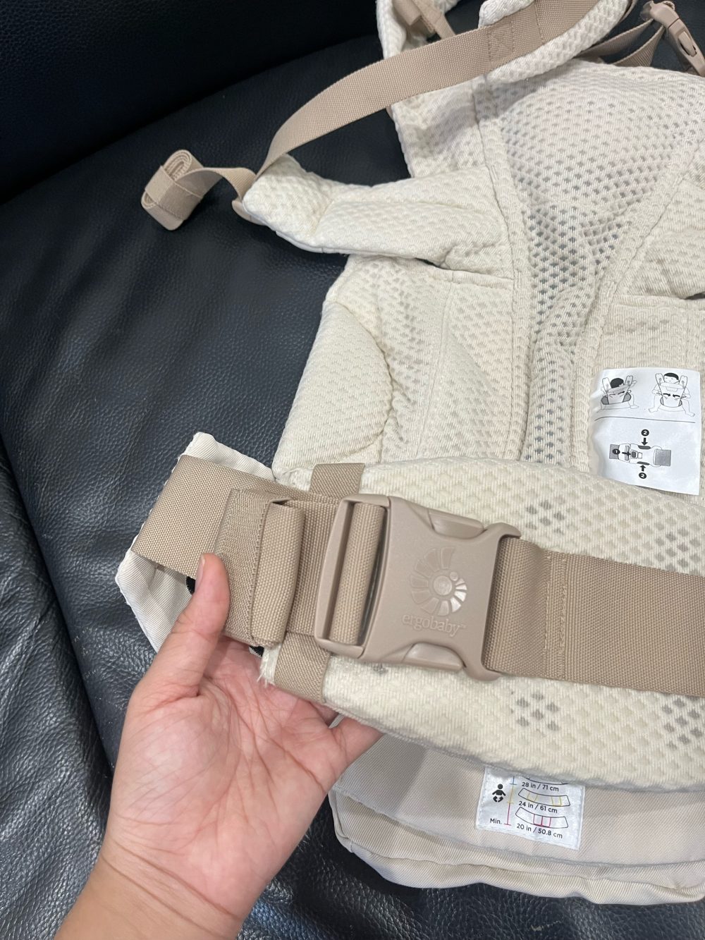 Địu Ergobaby Omni Breeze, Natural Beige( size: 3kg2→20kg~ 0→48m) - Ảnh 4