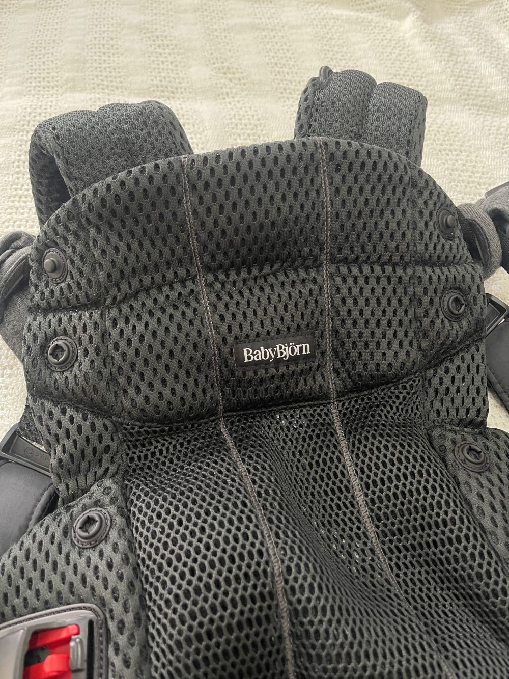 Địu Baby Bjorn Harmony - Màu Black (Full box, Size: 3,2->15kg ~ 0->3y) - Ảnh 6