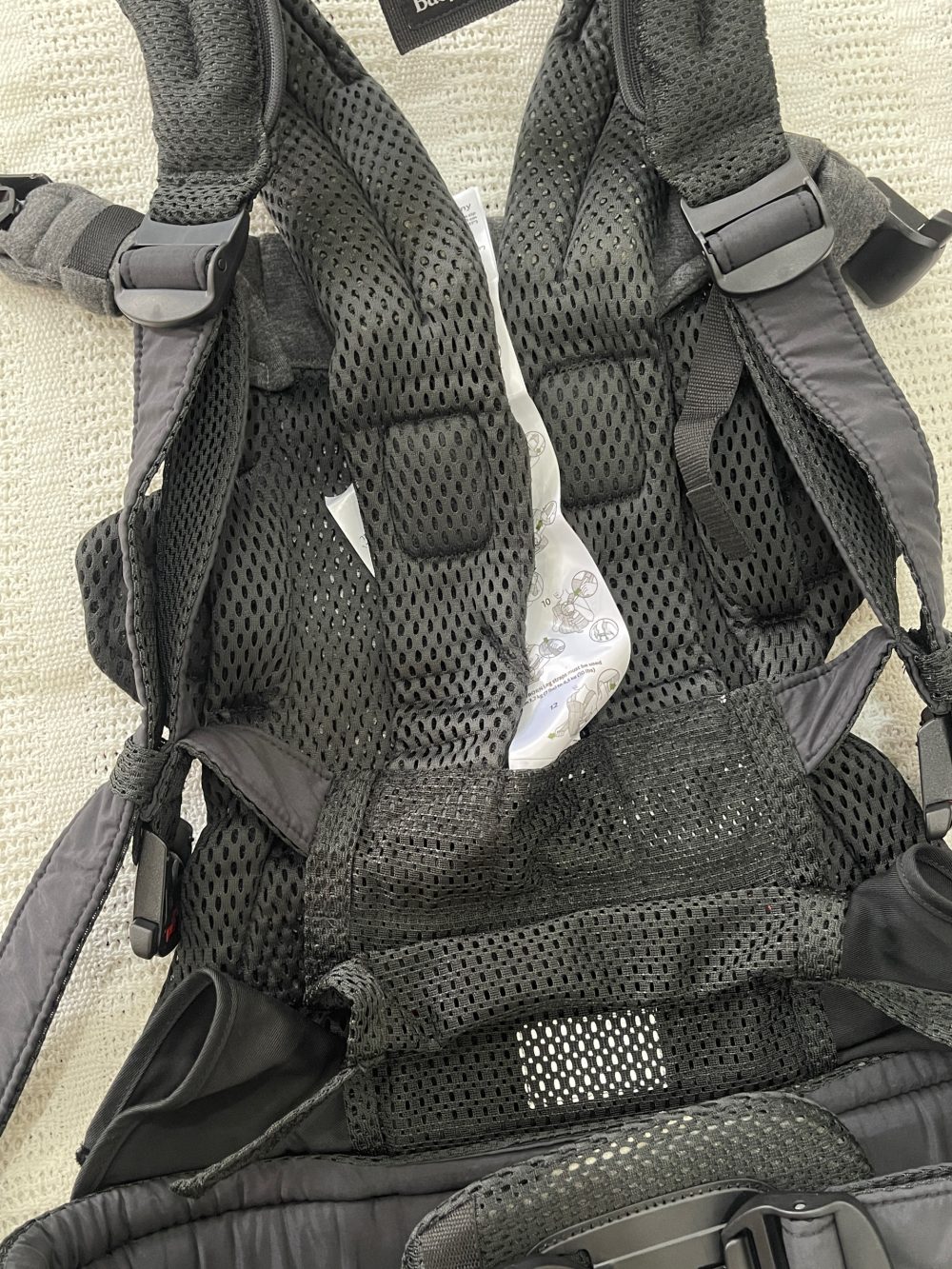 Địu Baby Bjorn Harmony - Màu Black (Full box, Size: 3,2->15kg ~ 0->3y) - Ảnh 12