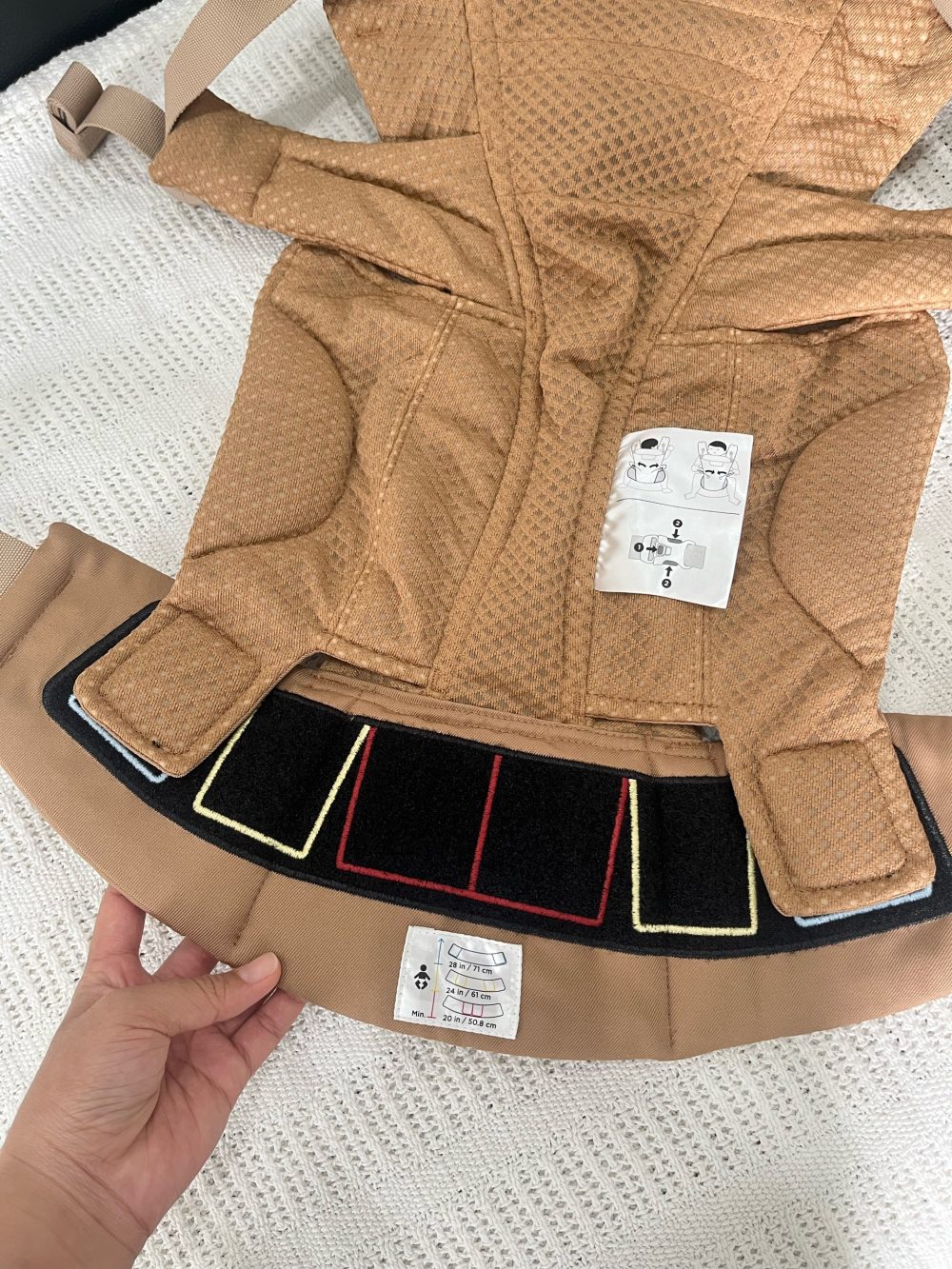 Địu Ergobaby Omni Breeze màu Camel Brown ( size:0->48m ~ 3kg2->20kg) - Ảnh 14