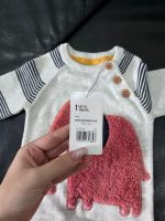 Set bodysuit len Mothercare kèm 2 bodysuit H&M màu trắng/sọc xanh (size 0→4m) - Ảnh 12