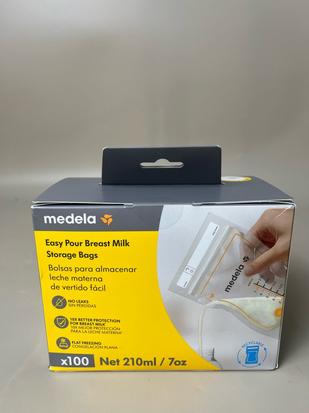 Túi trữ sữa Medela Easy Pour 210ml (100 túi) - Ảnh 5