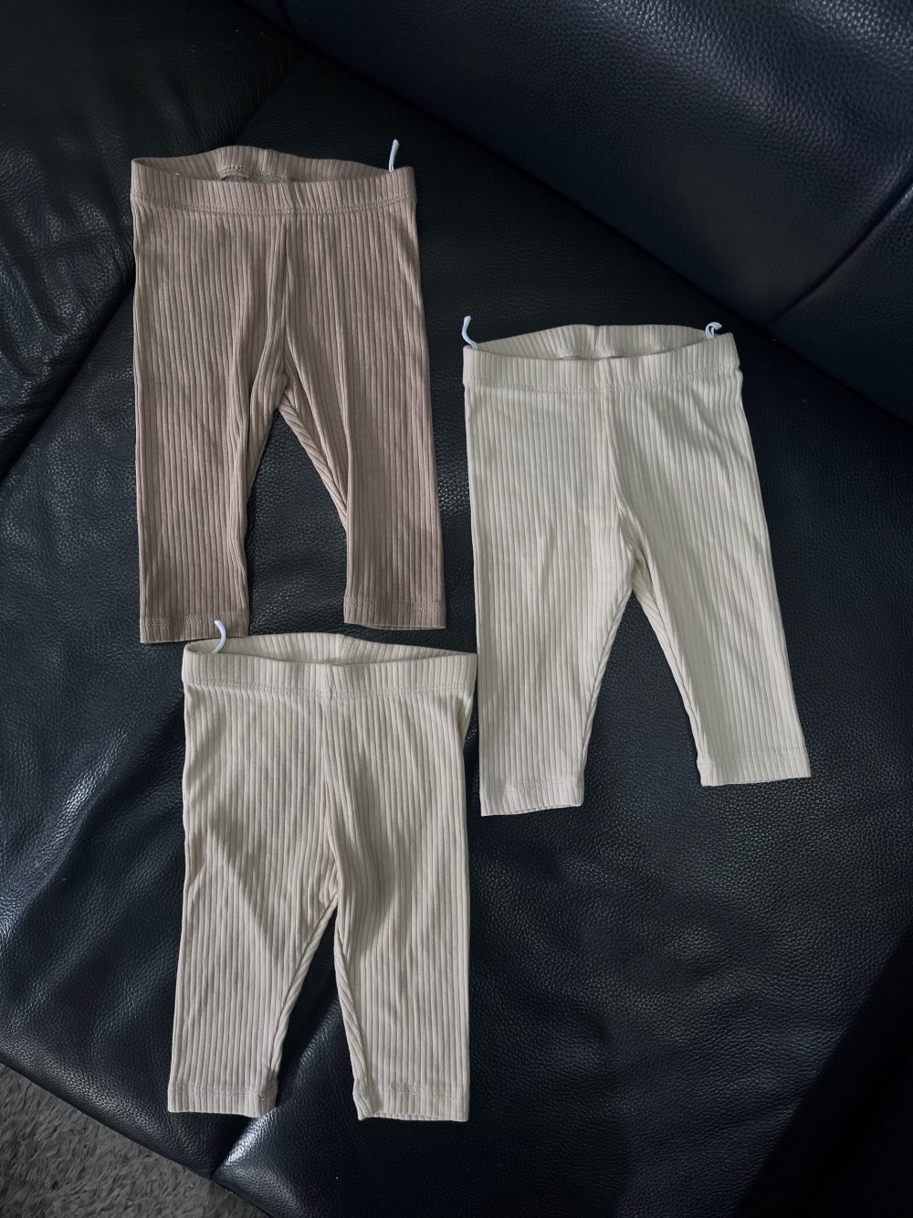 Set 3 quần legging H&M màu nâu, màu be (size 4→6m) - Ảnh 2
