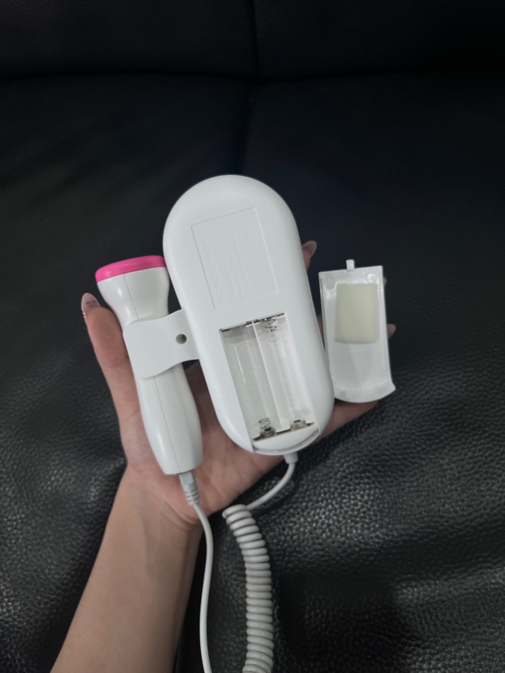 Máy đo tim thai FETAL DOPPLER màu hồng ( full box) kèm gel - Ảnh 7