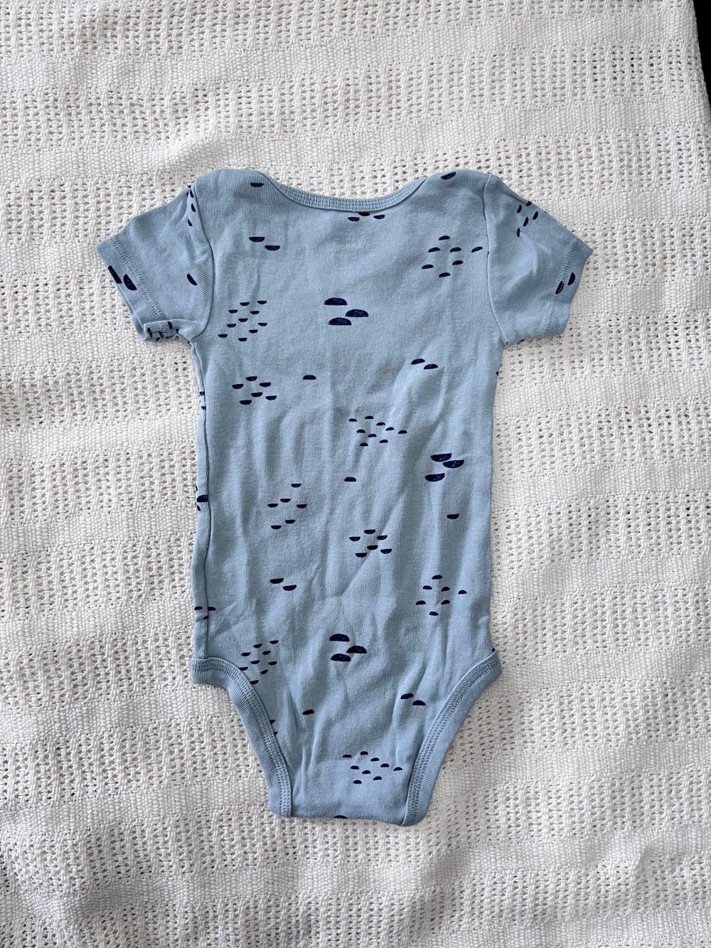 Set 2 bộ bodysuit Mothercare màu xanh kèm bodysuit Carter’s màu xanh (size 6 →9m) - Ảnh 11