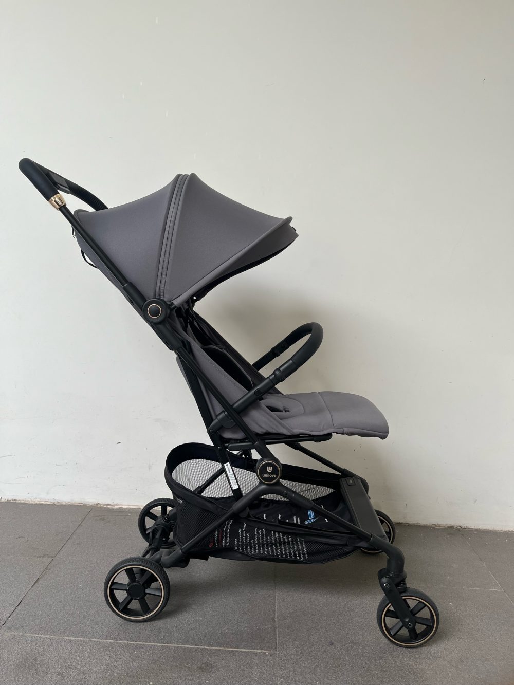 Xe đẩy Unilove Aero khung nhôm màu Stone grey ( size: 0->4y, tối đa 22kg) - Ảnh 2