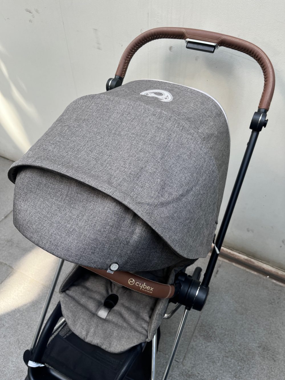 Xe đẩy Cybex mios 3 màu xám khung bạc ( size: 0->4y, tối đa 22kg) kèm adapter và áo mưa cybex - Ảnh 11